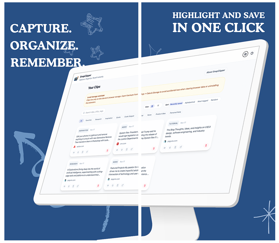 SnapClipper dashboard and logo