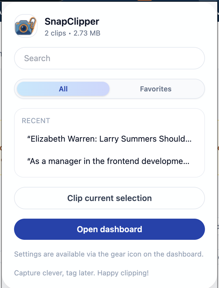 SnapClipper mini clipper